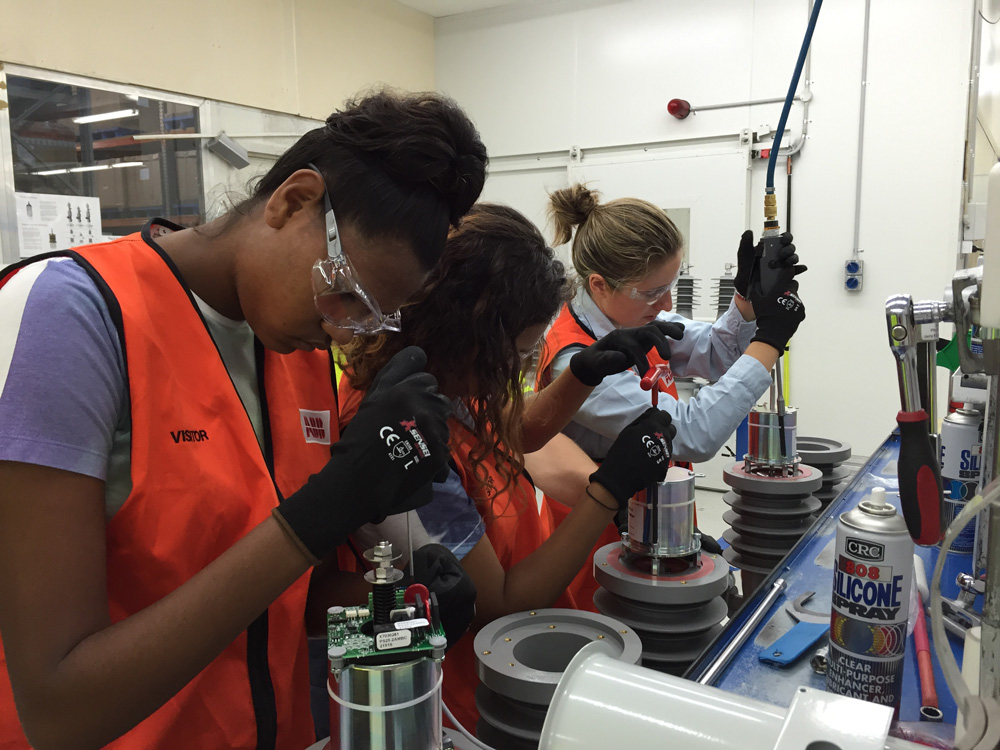 Indigenous students doing work experience